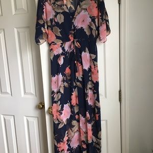 Kimono style floral dress